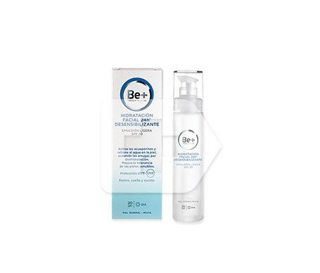 Be+ Désensibilisateur Hydratant 24h émulsion légère visage SPF20+ 50ml Be+ Désensibilisateur Hydratant 24h émulsion légère visage SPF20+ 50ml