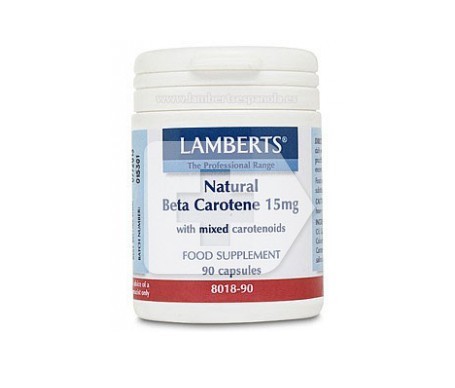 Lamberts Beta Caroteno Natural 15mg 90caps. Lamberts Beta Caroteno Natural 15mg 90caps.