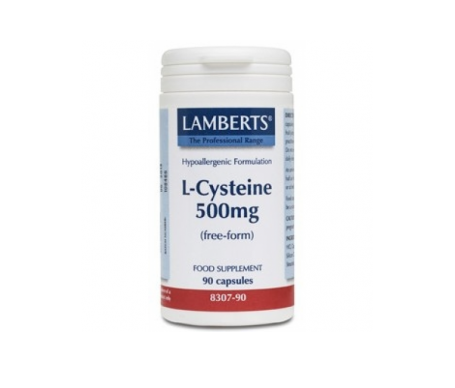 Lamberts L-cysteina 500 Mg 90 Caps Lamberts L-cysteina 500 Mg 90 Caps