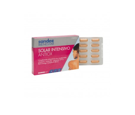 Sandoz Bienestar Solar Intensivo Antiox 30cáps