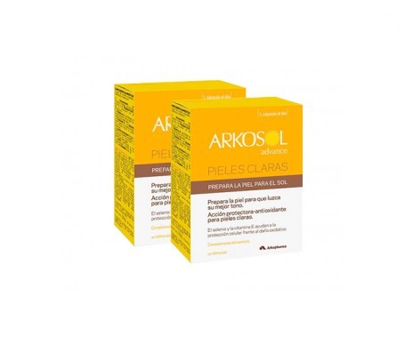 Arkosol pieles claras 30cáps+30cáps