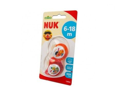 Nuk Chupete Latex Barrio SÉsamo 6-18m 2 Unidades Nuk Chupete Latex Barrio SÉsamo 6-18m 2 Unidades