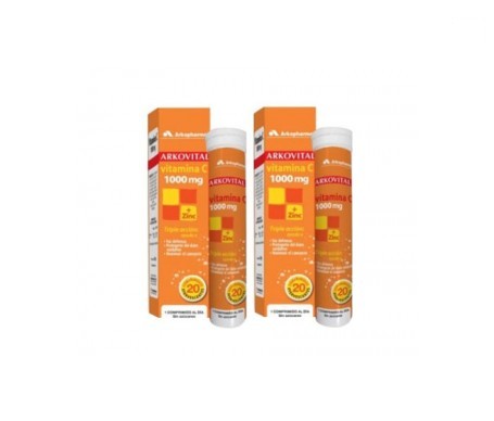 Arkovital vitamina C 1000mg 20comp+20comp+20comp Arkovital vitamina C 1000mg 20comp+20comp+20comp
