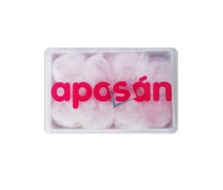 Aposán tapones cera con algodón 8uds Aposán tapones cera con algodón 8uds