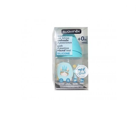 Suavinex® Biberon Pc T Silicona Redonda 3 Posiciones 150 Cc Suavinex® Biberon Pc T Silicona Redonda 3 Posiciones 150 Cc