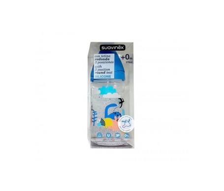 Suavinex® Biberon Pc T Silicona Redonda 3 Posiciones 270 Ml Suavinex® Biberon Pc T Silicona Redonda 3 Posiciones 270 Ml