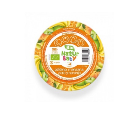 Natur Baby Platano,manzana,pera,naranja 130g Natur Baby Platano,manzana,pera,naranja 130g