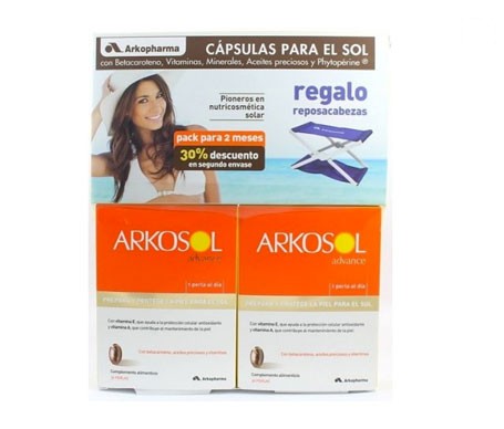 Arkosol Advance 30 perlas + 30 perlas + REGALO reposacabezas