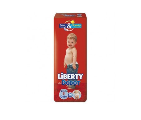 Dodot Pañal Plus Liberty T5 12-18kg 36ud Dodot Pañal Plus Liberty T5 12-18kg 36ud