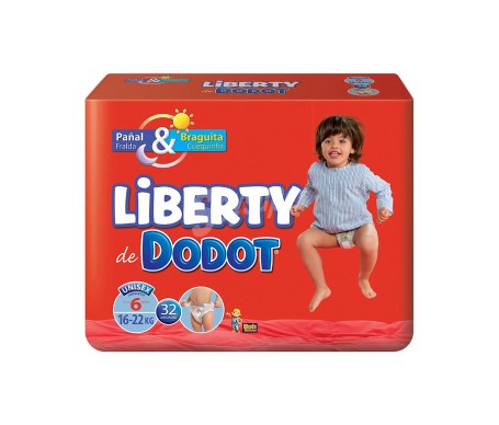 Dodot Pañales Liberty T6 16-22 Kg 32 Unidades Dodot Pañales Liberty T6 16-22 Kg 32 Unidades