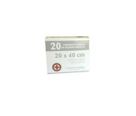 Gran Cruz Gasa Esteril Algodon Compresas 20 U Gran Cruz Gasa Esteril Algodon Compresas 20 U