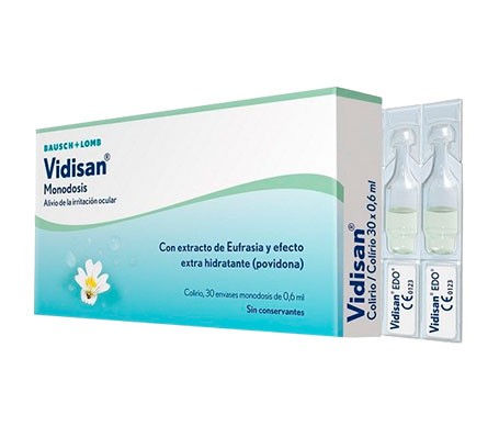 Vidisan Colirio Monodosis 0,6 Ml 30 Envases Monodosis Vidisan Colirio Monodosis 0,6 Ml 30 Envases Monodosis
