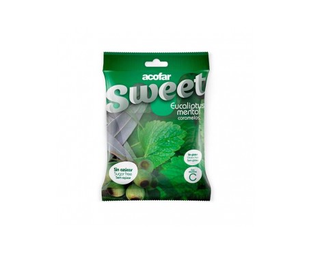 Acofarsweet Caramelos Azucar Eucaliptus Mentol Bolsa 60 G Acofarsweet Caramelos Azucar Eucaliptus Mentol Bolsa 60 G
