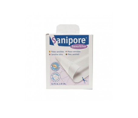 Sanipore Strip Aposito Esteril Tejido Sin Tejer Compresa Centra Sanipore Strip Aposito Esteril Tejido Sin Tejer Compresa Centra