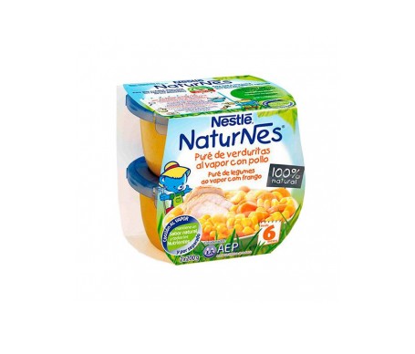 Naturnes Pure Verduritas Al Vapor Con Pollo 200 G 2 U Naturnes Pure Verduritas Al Vapor Con Pollo 200 G 2 U