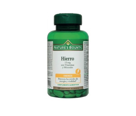 Nature's Bounty Hierro 15 Mg Con Vitaminas Y Minerales Nature's Bounty Hierro 15 Mg Con Vitaminas Y Minerales