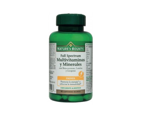 Nature's Bounty Full Spectrum Multivitaminas Y Minerales Con Bet Nature's Bounty Full Spectrum Multivitaminas Y Minerales Con Bet