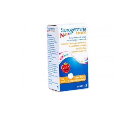 Sanogermina Immuno Niños Fresa 20 Comprimidos Masticables Sanogermina Immuno Niños Fresa 20 Comprimidos Masticables