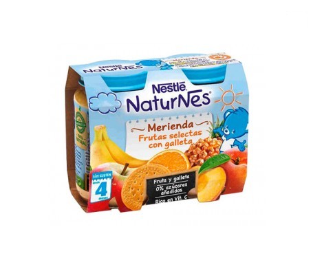Naturnes Frutas Selectas Con Galleta Bipack 2x200 Ml Naturnes Frutas Selectas Con Galleta Bipack 2x200 Ml