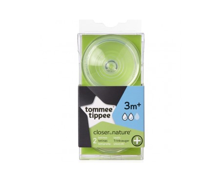 Tommee Tippee 2 Tetinas Anticolico Flujo Medio 3m+ Tommee Tippee 2 Tetinas Anticolico Flujo Medio 3m+