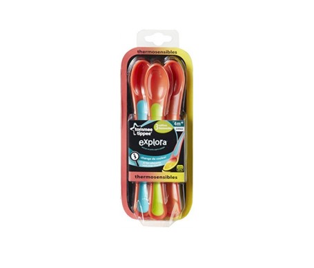 Tommee Tippee 3 Cucharas Explora Termosensibles 4m+ Tommee Tippee 3 Cucharas Explora Termosensibles 4m+