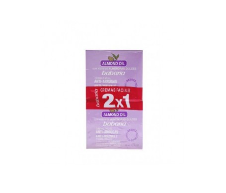 Babaria Crema Facial Antiarrugas Almendras 100ml 2x1 Babaria Crema Facial Antiarrugas Almendras 100ml 2x1