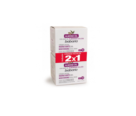 Babaria Crema Facial Hidratante Almendras 100ml 2x1 Babaria Crema Facial Hidratante Almendras 100ml 2x1