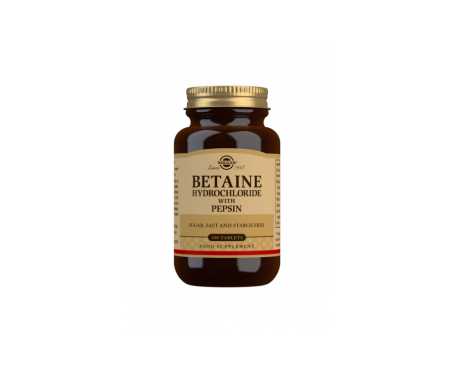 Solgar Betaina Clorhidrat Hci Pepsina Solgar Betaina Clorhidrat Hci Pepsina
