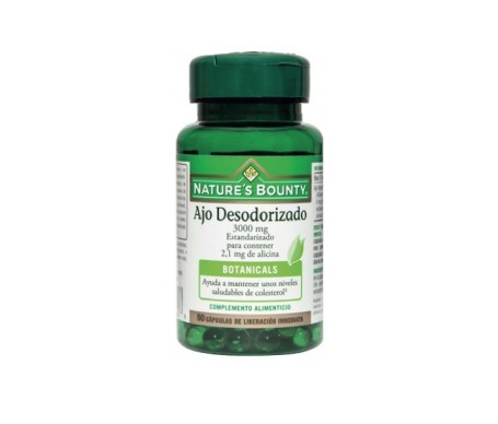 Nature's Bounty Ajo Desodorizado 3000 Mg Estandarizado 50 Cápsu Nature's Bounty Ajo Desodorizado 3000 Mg Estandarizado 50 Cápsu