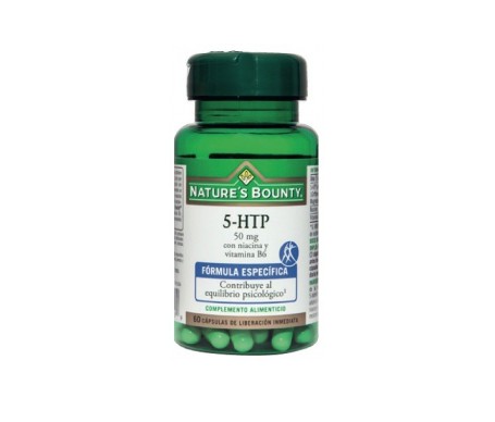 Nature's Bounty 5 Htp 50 Mg Con Niacina Y Vitamina B6 60 Cápsul Nature's Bounty 5 Htp 50 Mg Con Niacina Y Vitamina B6 60 Cápsul