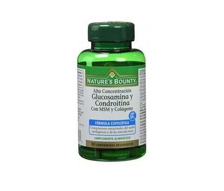 Nature's Bounty Glusomina Y Condroitina + Msm + Colageno 60 Comp Nature's Bounty Glusomina Y Condroitina + Msm + Colageno 60 Comp