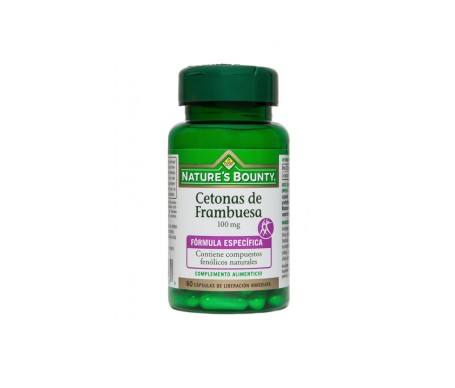 Nature's Bounty Cetonas De Frambuesa 100 Mg 60 Cápsulas Nature's Bounty Cetonas De Frambuesa 100 Mg 60 Cápsulas