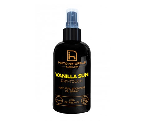 Homo Naturals Vanille Vaporisateur solaire SPF20+ 240ml Homo Naturals Vanille Vaporisateur solaire SPF20+ 240ml