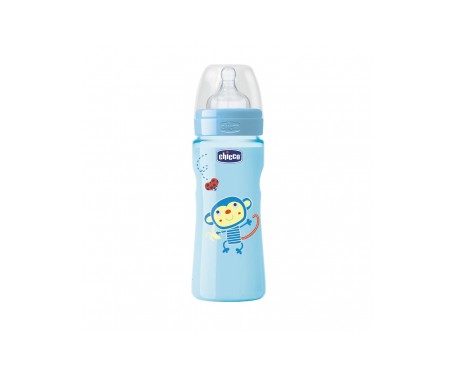 Biberon Silicona 330ml Azul Flujo Rapido 4m+ Biberon Silicona 330ml Azul Flujo Rapido 4m+