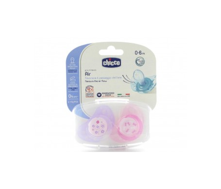 Chupete Physio Air Silicona 0-6m Rosa 2unid Chupete Physio Air Silicona 0-6m Rosa 2unid