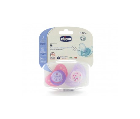 Chupete Physio Air Silicona 6-12m Rosa 2unid Chupete Physio Air Silicona 6-12m Rosa 2unid