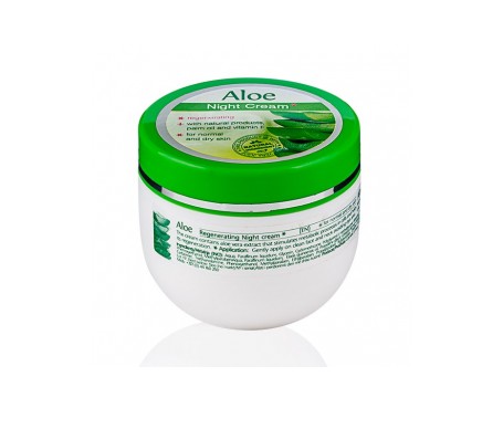 Aloe Vera Crema de noche hidratante y regenerativa para piel seca y normal 100ml Aloe Vera Crema de noche hidratante y regenerativa para piel seca y normal 100ml