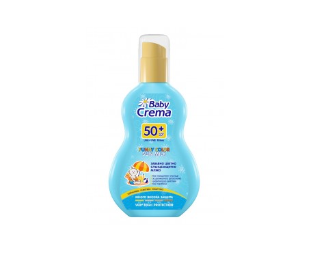 Baby Crema Leche Protectora solar infantil color divertido SPF 50+ Pulverizador 150ml Baby Crema Leche Protectora solar infantil color divertido SPF 50+ Pulverizador 150ml