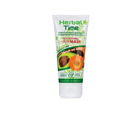 Herbal Time Mascarilla nutritiva con extracto de caléndula y aguacate 200ml Herbal Time Mascarilla nutritiva con extracto de caléndula y aguacate 200ml