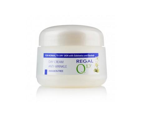 Regal Q10+ Crema de Día Antiarrugas con Aceite de Baobab y Edelweiss Piel Normal a Seca 50 ml Regal Q10+ Crema de Día Antiarrugas con Aceite de Baobab y Edelweiss Piel Normal a Seca 50 ml