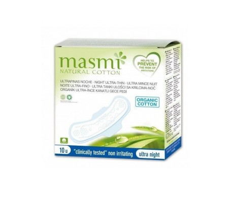 Masmi Compresas Ultrafinas Noche Con Alas 10ud Masmi Compresas Ultrafinas Noche Con Alas 10ud