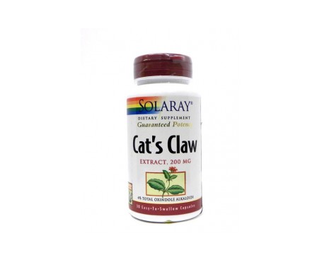 Solaray Uña Gato Cáps 200mg Solaray Uña Gato Cáps 200mg