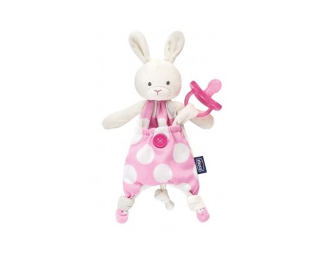 Chicco Guarda Chupete Pocket Conejito Rosa Chicco Guarda Chupete Pocket Conejito Rosa