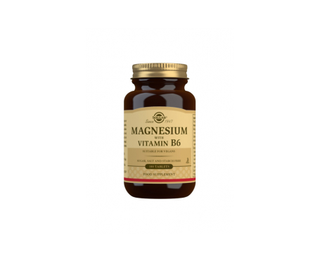 Solgar Magnesium+ B6 100 Tab Solgar Magnesium+ B6 100 Tab