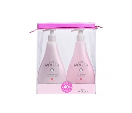 Anne Moller Lait Demaquillant 400ml + Lotion Tonifiante 400ml Anne Moller Lait Demaquillant 400ml + Lotion Tonifiante 400ml