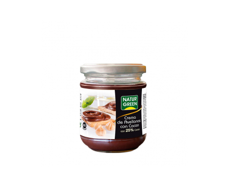 Naturgreen Crema Ecológica De Avellanas Y 25% Cacao 200g Naturgreen Crema Ecológica De Avellanas Y 25% Cacao 200g