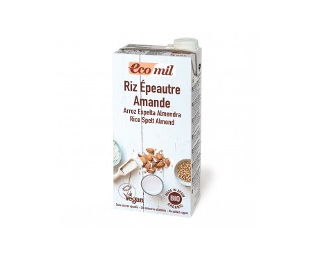 Ecomil Bebida Ecológica De Arroz, Espelta Y Almendra 1l Ecomil Bebida Ecológica De Arroz, Espelta Y Almendra 1l