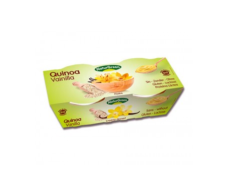 Naturgreen Postre Ecológico De Quinoa Y Vainilla 2x125g Naturgreen Postre Ecológico De Quinoa Y Vainilla 2x125g