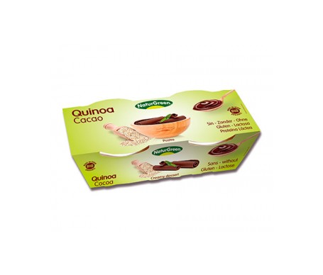 Naturgreen Postre Ecológico De Quinoa Y Cacao Ecológico 2x125g Naturgreen Postre Ecológico De Quinoa Y Cacao Ecológico 2x125g