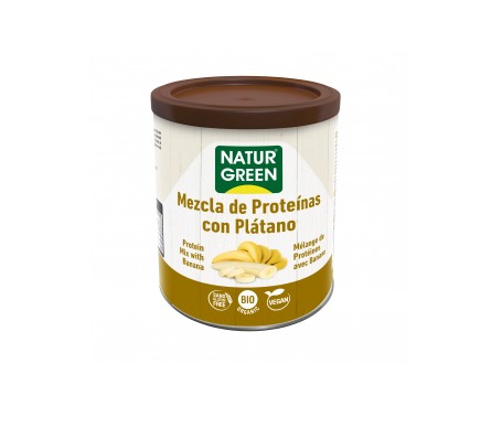Naturgreen Mezcla De Proteínas Ecológicas Con Plátano 250 G Naturgreen Mezcla De Proteínas Ecológicas Con Plátano 250 G